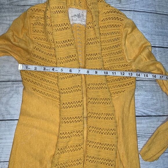 Anthropologie | Anthro Angel Of the North Visionary Cardigan Linen Blend sz S - Picture 7 of 11